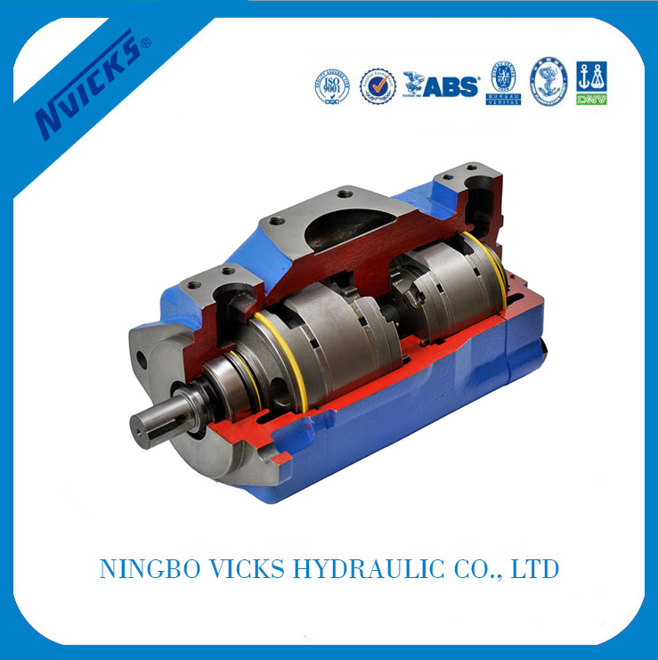 VＱ Series Double Pump Vickers 3525VQ Vane Pump for Construction Machinery Featured Image