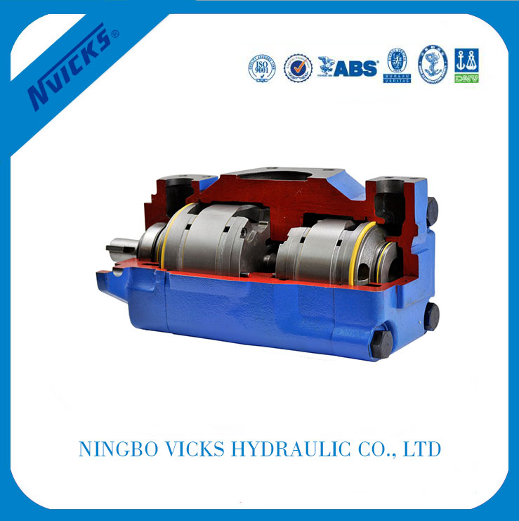 VＱ Series Double Pump Vickers 3525VQ Vane Pump for Construction Machinery