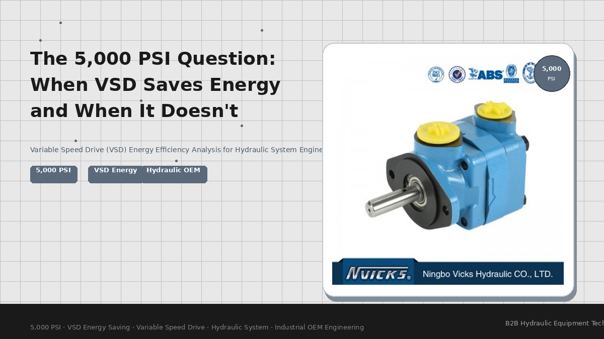The 5,000 PSI Question: When VSD Saves Energy and When It Doesn’t