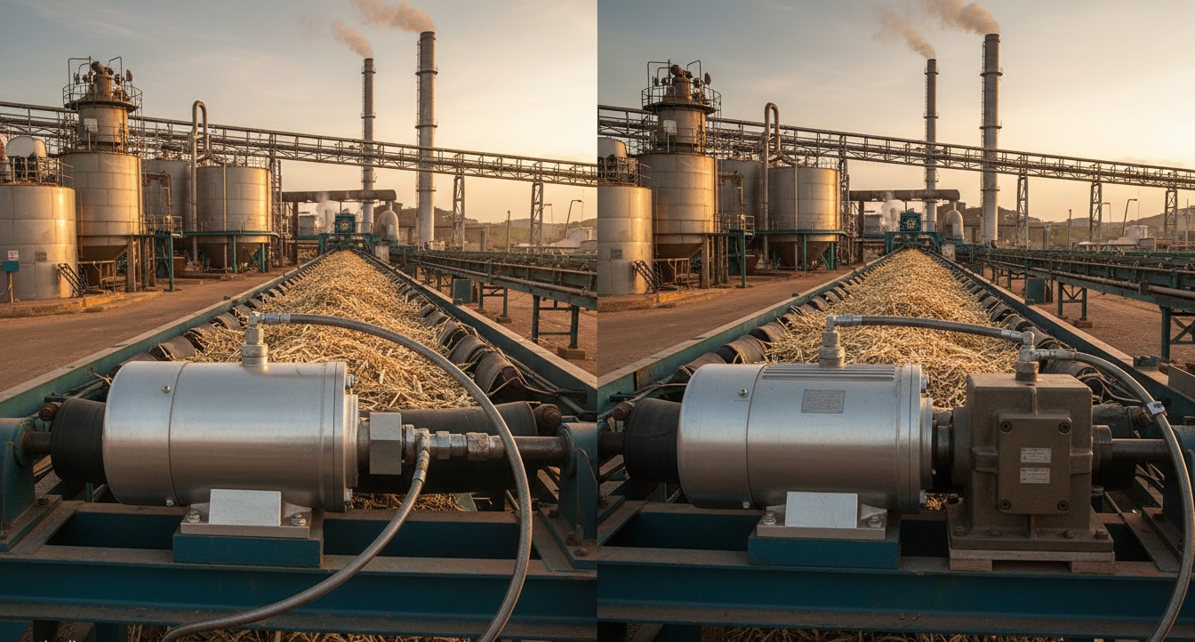 Vane vs. Gear Motors: São Paulo Sugar Mills’ 50M Conveyor Drive Choice