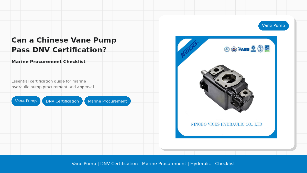 Can a Chinese Vane Pump Pass DNV Certification? Marine Procurement Checklist