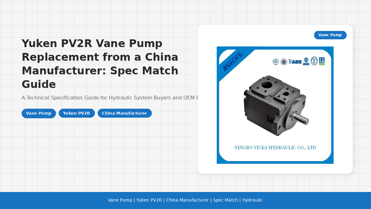 Yuken PV2R Vane Pump Replacement from a China Manufacturer: Spec Match Guide