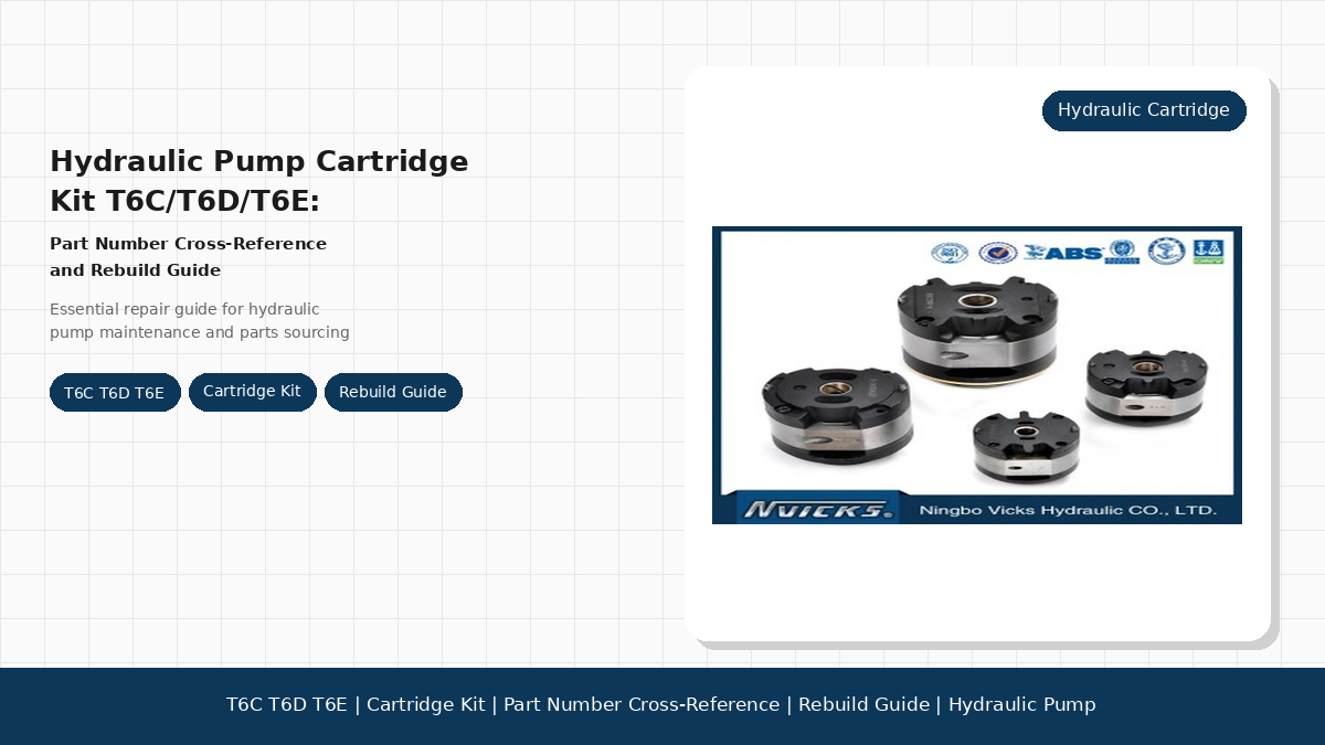 Hydraulic Pump Cartridge Kit T6C/T6D/T6E: Part Number Cross-Reference and Rebuild Guide