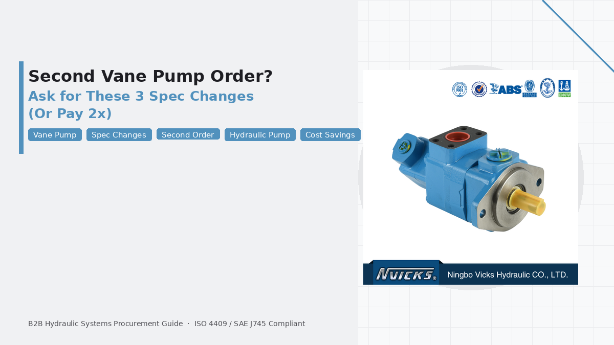 Second Vane Pump Order? Ask for These 3 Spec Changes (Or Pay 2x)